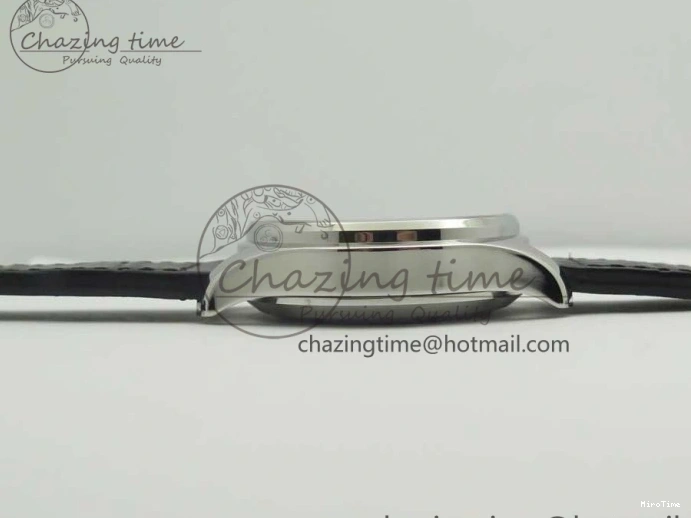 MIROTIME 0126 Pilot Chrono 377725 SS ZF 1:1 Best Edition White Dial on Black Leather Strap A Soft 7183